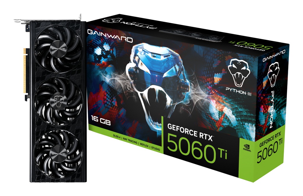 Gainward GeForce RTX 5060 Ti 16GB Python III V1 OC skjákort - image 17 [89b982772f]