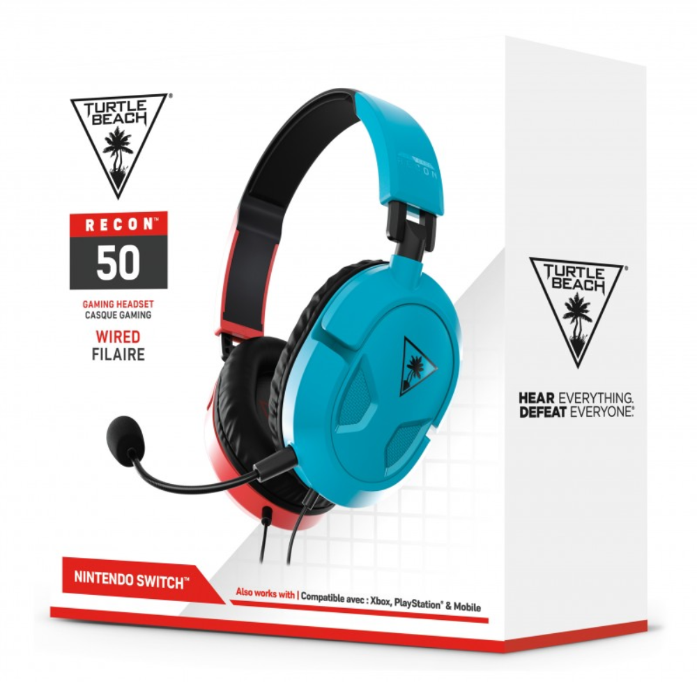 Turtle Beach Recon 50N leikjaheyrnartól með hljóðnema, rauð/blá - image 5 [b428cf80c1]