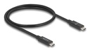 Delock USB 4.2 80Gbps 16K@60Hz PD 3.1 240W C í C kapall, 0.5 metrar, silfur - image 2 [a83840a4a0]