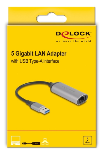 Delock USB í RJ45 5GbE netkort, silfur - image 3 [f46940eedb]