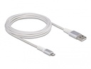 Delock USB2.0 í Apple Lightning kapall, 3 metrar, hvítur - image 2 [56f076569b]