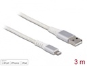Delock USB2.0 í Apple Lightning kapall, 3 metrar, hvítur - image 3 [766e19ee88]