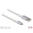 Delock USB2.0 í Apple Lightning kapall, 3 metrar, hvítur - image 4 [cf8d05a916]