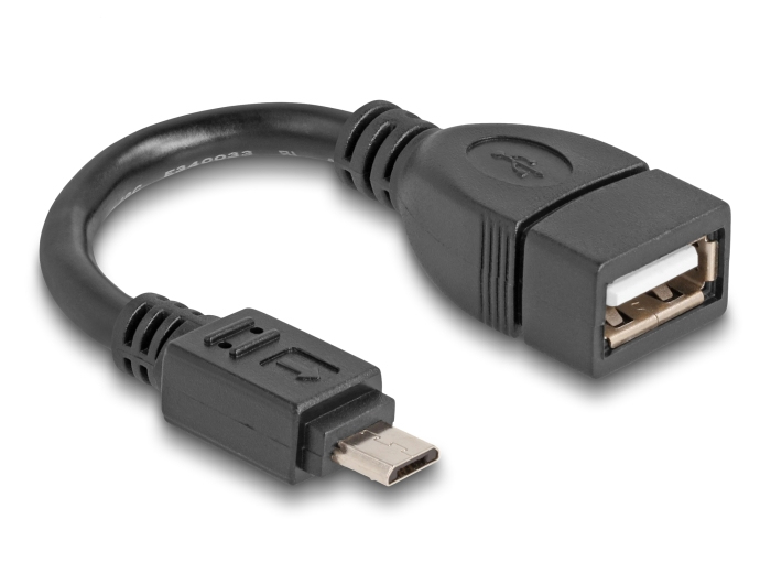 Micro-B USB í USB-A 2.0 breytikapall, 11cm - image 3 [ac86c52a76]