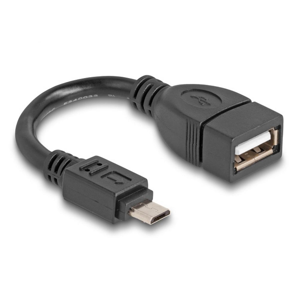 Micro-B USB í USB-A 2.0 breytikapall, 11cm - image 4 [d2fede6a08]