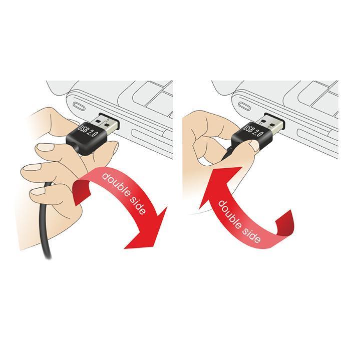 EASY-USB2.0 A-B kapall, 1 metri, svartur - image 4 [f7455e6f4f]