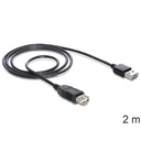 EASY-USB2.0 A-A framlengingarkapall, 2 metrar, svartur - image 2 [8eccfd07ee]