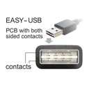 EASY-USB2.0 A-A framlengingarkapall, 5 metrar, svartur - image 3 [fa419e9545]