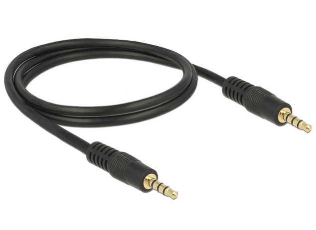 3.5mm stereo jack kapall, 4 pin, 1 metrar - image 3 [233a240b27]