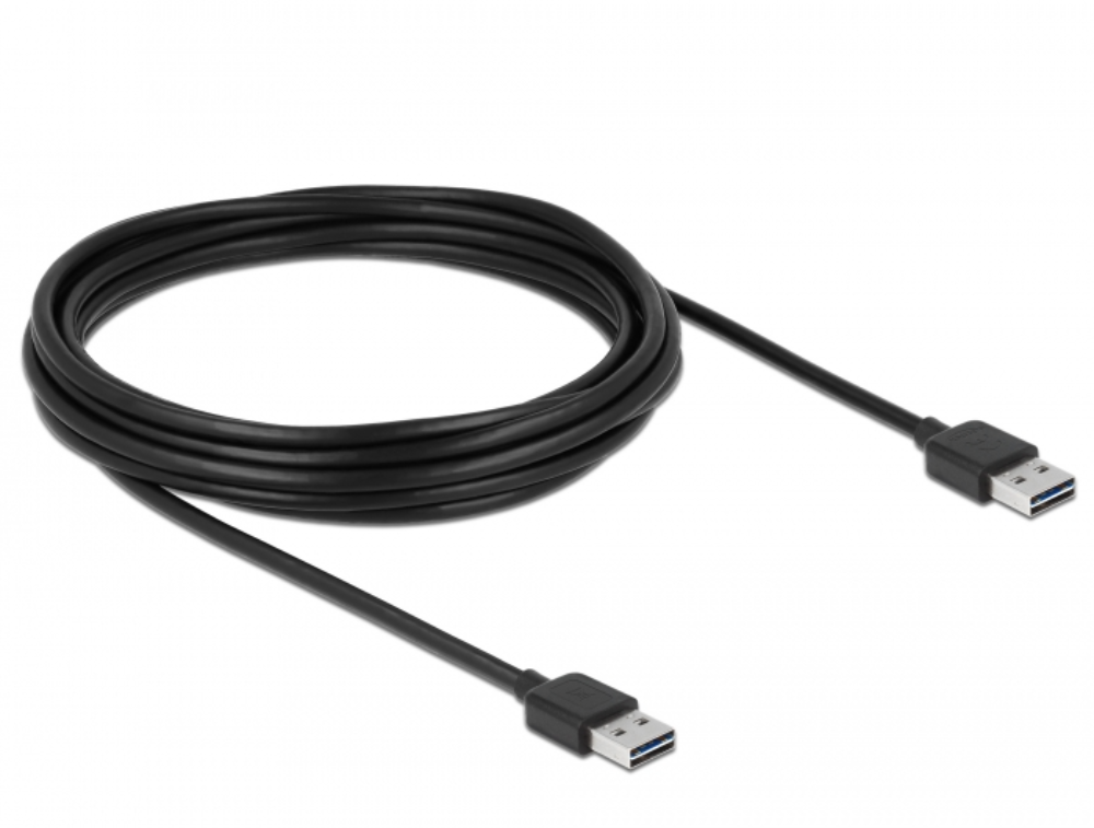 EASY-USB2.0 A-A kapall, 5 metrar, svartur - image 2 [b8009fb0e2]