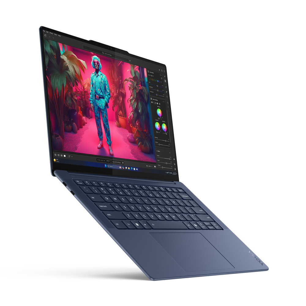 Lenovo Yoga Slim 7 AI+ fartölva, 14.5" OLED 3K Touch, X Elite 78-100 AI 32GB 1TB W11ARM, Cosmic Blue - image 17 [5041fcfa63]