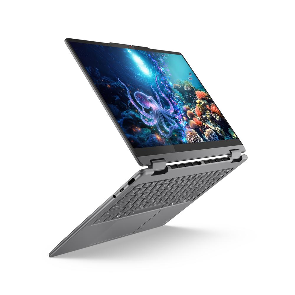 Lenovo Yoga 7 2in1 AI+ fartölva, 14" OLED FHD+ Intel Ultra 5-226V 16/512GB W11, Storm Grey - image 19 [62831e41b3]