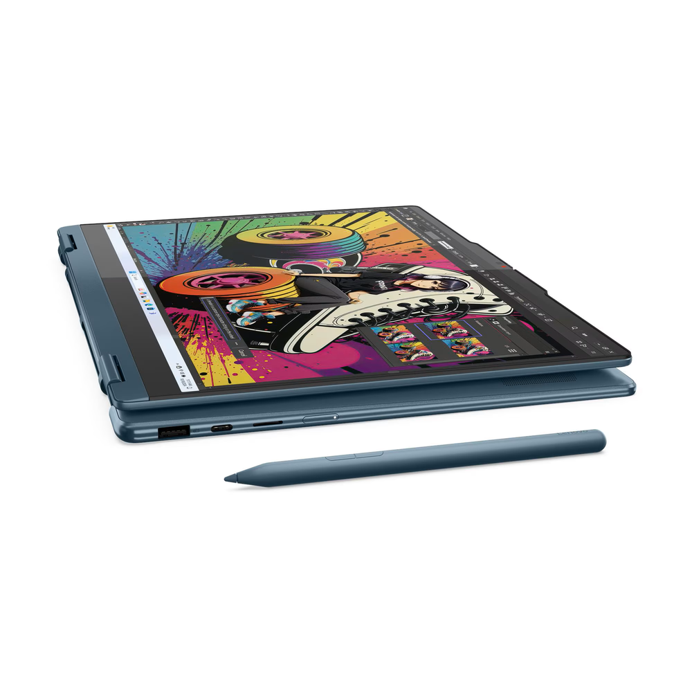 Lenovo Yoga 7 2in1 AI+ fartölva 14" OLED FHD+ Ryzen AI-I7-350 16/512GB, W11, ísl. lykl., penni, 3ár, nps, Tidal Teal - image 14 [cbeefe0631]