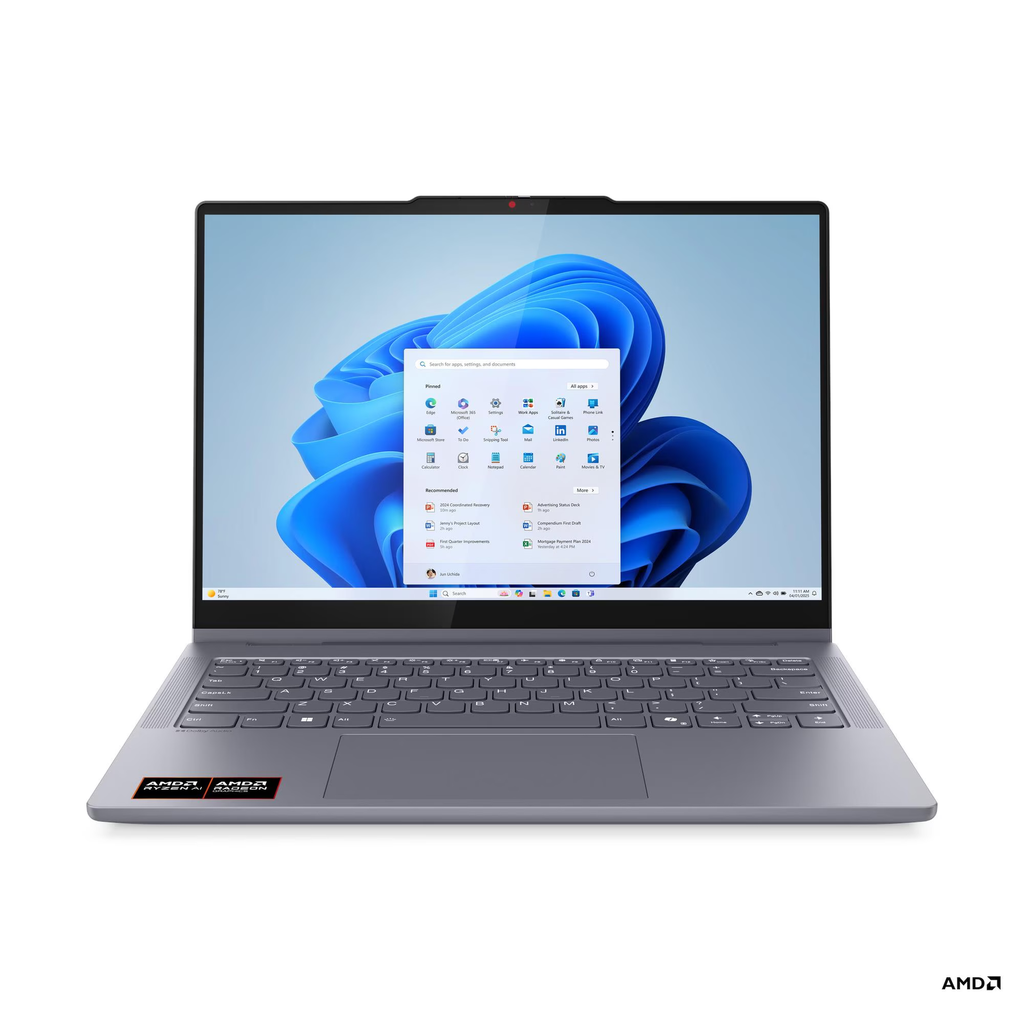 Lenovo Flex 5 2in1 AI+ fartölva, 14" FHD+ Ryzen AI-5-340 16/512GB W11, Luna Grey - image 2 [a2d4a0d097]