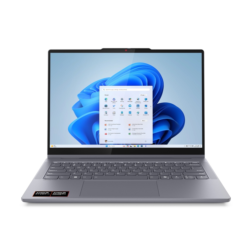 Lenovo Flex 5 2in1 AI+ fartölva, 14" OLED FHD+ Ryzen AI-5-340 AI 16/512GB W11, Luna Grey - image 2 [066c62e8f5]