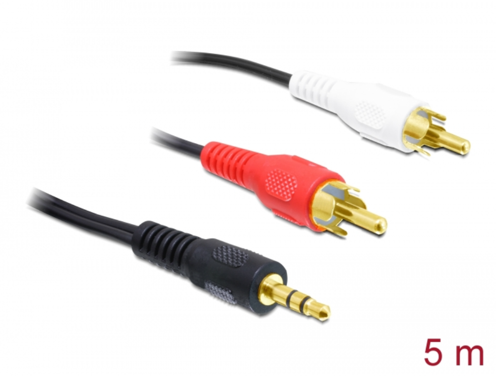 3.5mm stereo jack kapall í 2x RCA 5m - image 2 [a6810d53ad]