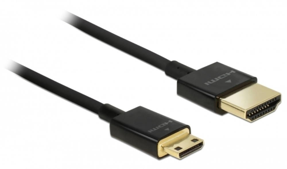 HDMI 2.0 í HDMI Mini-C 3D 4K kapall, hann/hann, slim, 1.5 metrar - image 2 [db42873bcc]