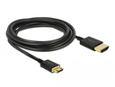 HDMI 2.0 í HDMI Mini-C 3D 4K kapall, hann/hann, slim, 3 metrar - image 2 [2197f25026]