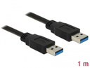 USB3.0 A-A kapall, 1 metri, hann/hann, svartur - image 2 [e24db2ab88]