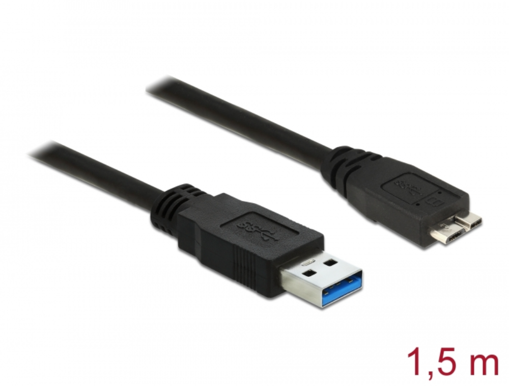 USB3.0 A í Micro-B kapall, 1,5 metri - image 2 [cbefacf106]