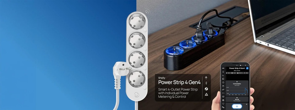 Shelly Power Strip 4 Gen4, svart - image 7 [638191b989]