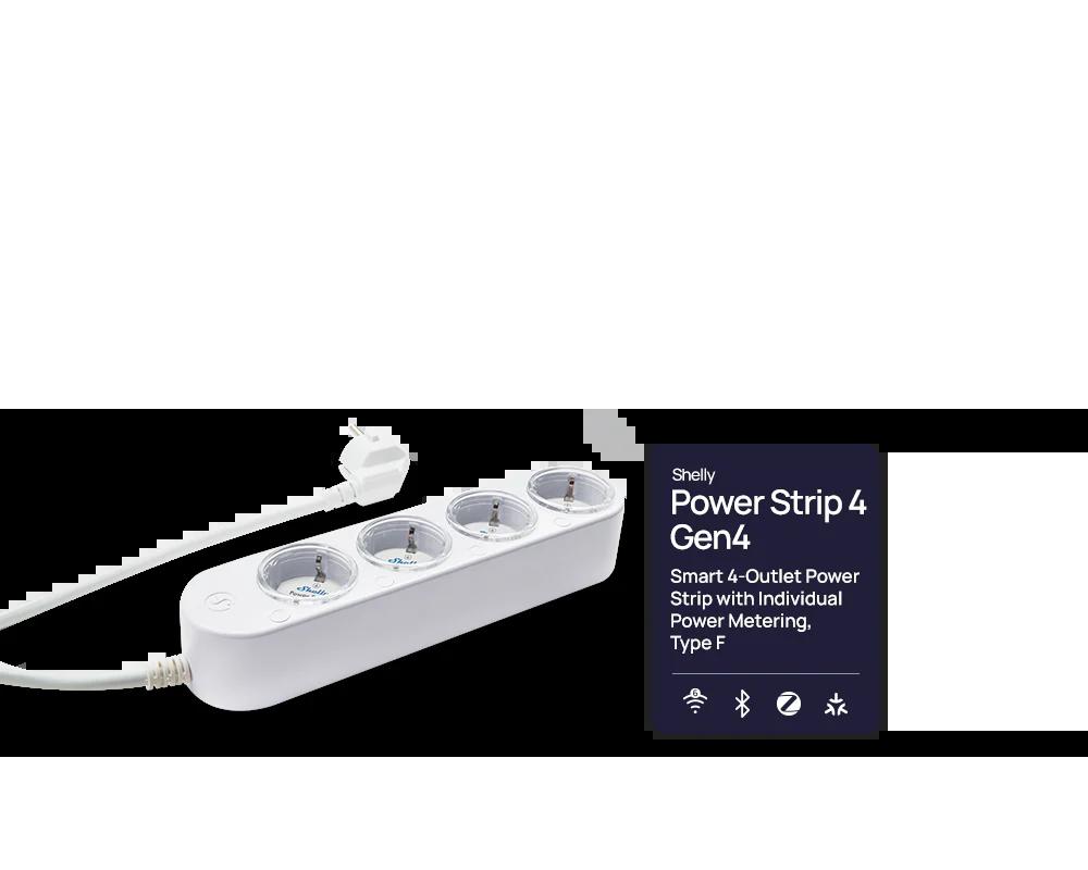 Shelly Power Strip 4 Gen4, hvítt - image 5 [d91b801cdd]