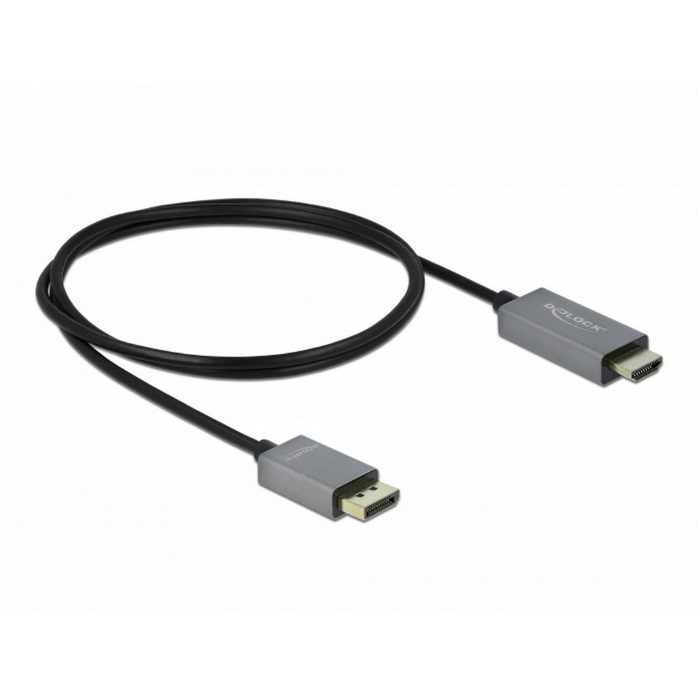 Delock Displayport 1.4 í HDMI, 4K 60Hz HDR kapall, hann/hann, 1 metri - image 2 [6a3e904870]