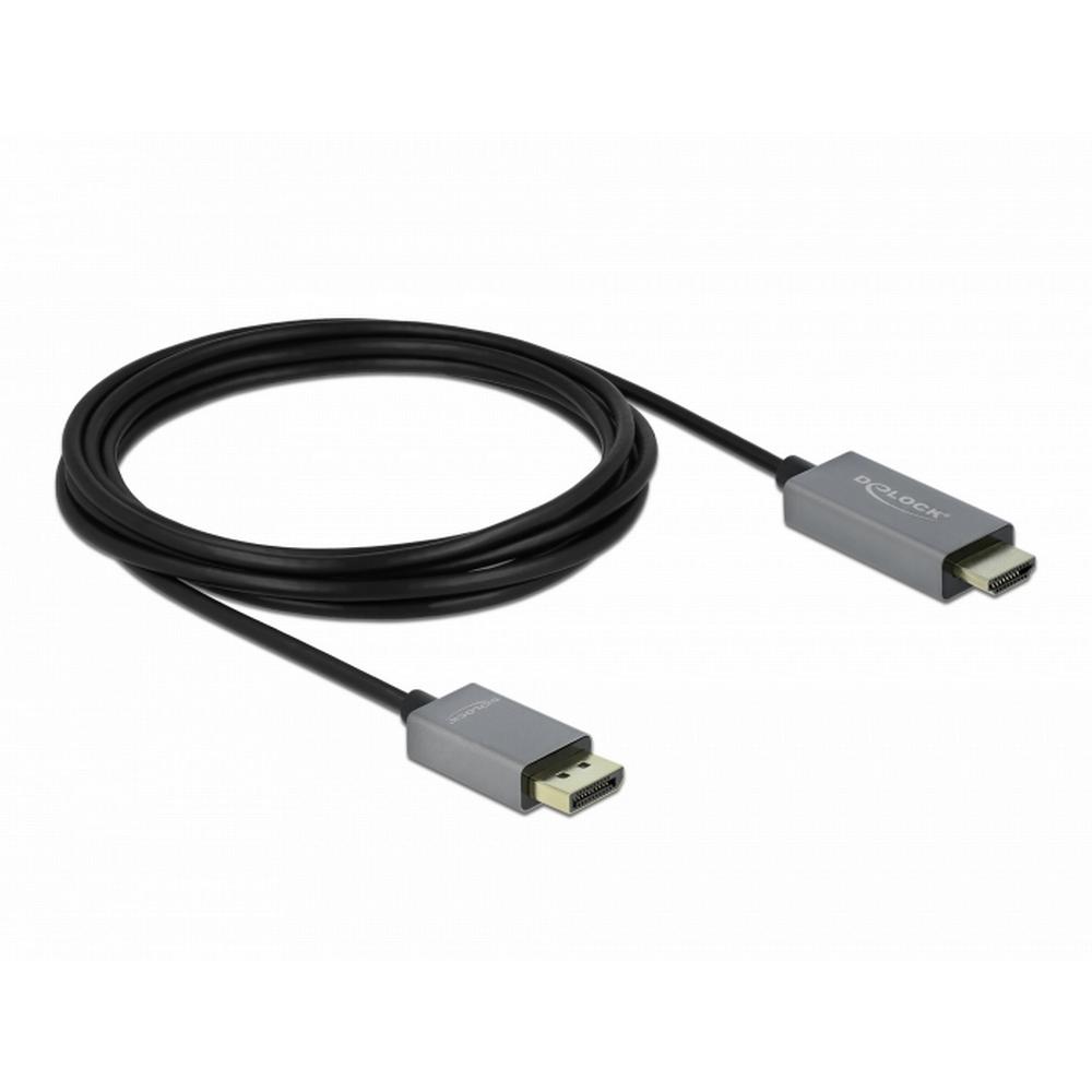 Delock Displayport 1.4 í HDMI, 4K 60Hz HDR kapall, hann/hann, 3 metrar - image 2 [14b8d4f2e3]