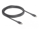 Delock USB-C í Lightning 2m ofinn kapall, grár - image 2 [d3f6041d6b]