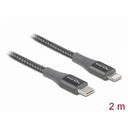 Delock USB-C í Lightning 2m ofinn kapall, grár - image 4 [7b0a68878b]
