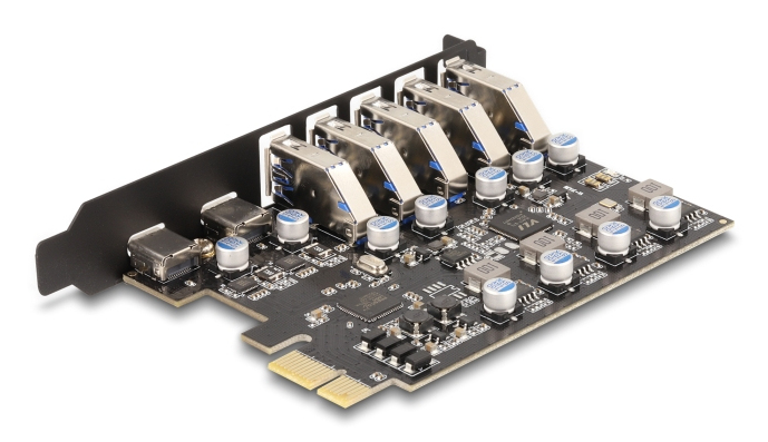 Delock PCIe x1 í 5x USB & 2x USB-C stýrisspjald - image 6 [3ca414af9c]