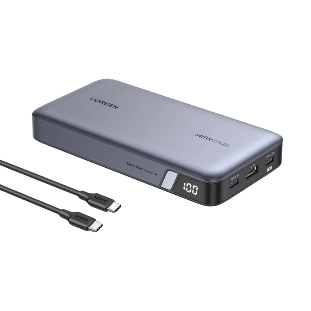UGREEN 25.000mAh ferðarafhlaða, PD 145W, með upplýsingaskjá - image 2 [f60064bb7d]
