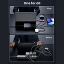 100W UGREEN Nexode 3x USB-C, 1x USB-A PPS PD QC GaN Desktop hleðslutæki, svart - image 10 [9c213dfb2b]