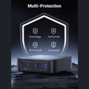 100W UGREEN Nexode 3x USB-C, 1x USB-A PPS PD QC GaN Desktop hleðslutæki, svart - image 15 [87724bc8db]