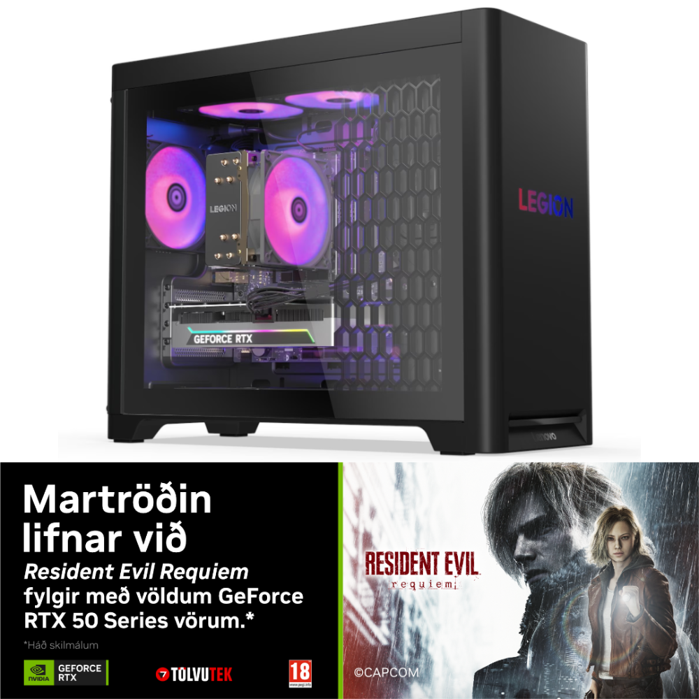 Lenovo Legion T5 leikjaturn, R7-7800X3D 32GB 1TB RTX 5070 W11 - image 2 [ff868b7081]