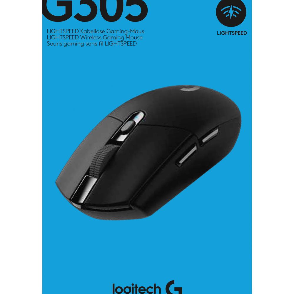 Logitech G G305 Lightspeed þráðlaus leikjamús, Svört - image 16 [c75b781ab9]