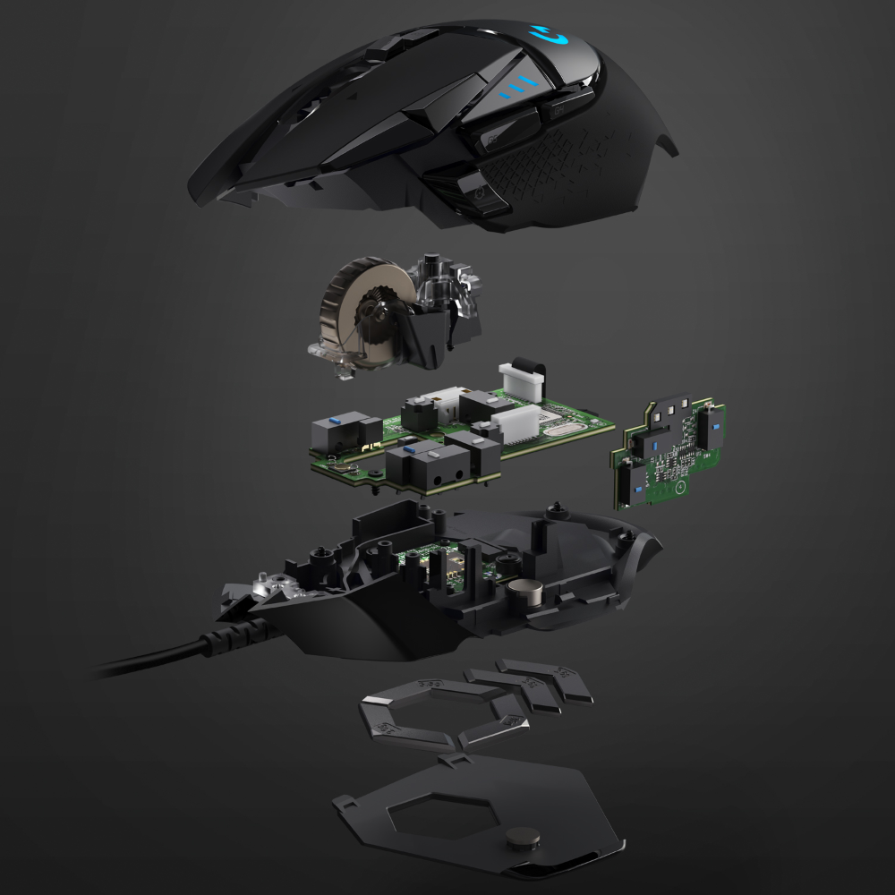 Logitech G502 Hero leikjamús, Svört - image 12 [035ded0e8c]