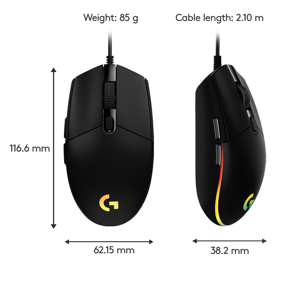 Logitech G G203 Lightspeed leikjamús, Svört - image 13 [3dfef83a76]