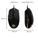 Logitech G G203 Lightspeed leikjamús, Svört - image 14 [eb0f4b1417]