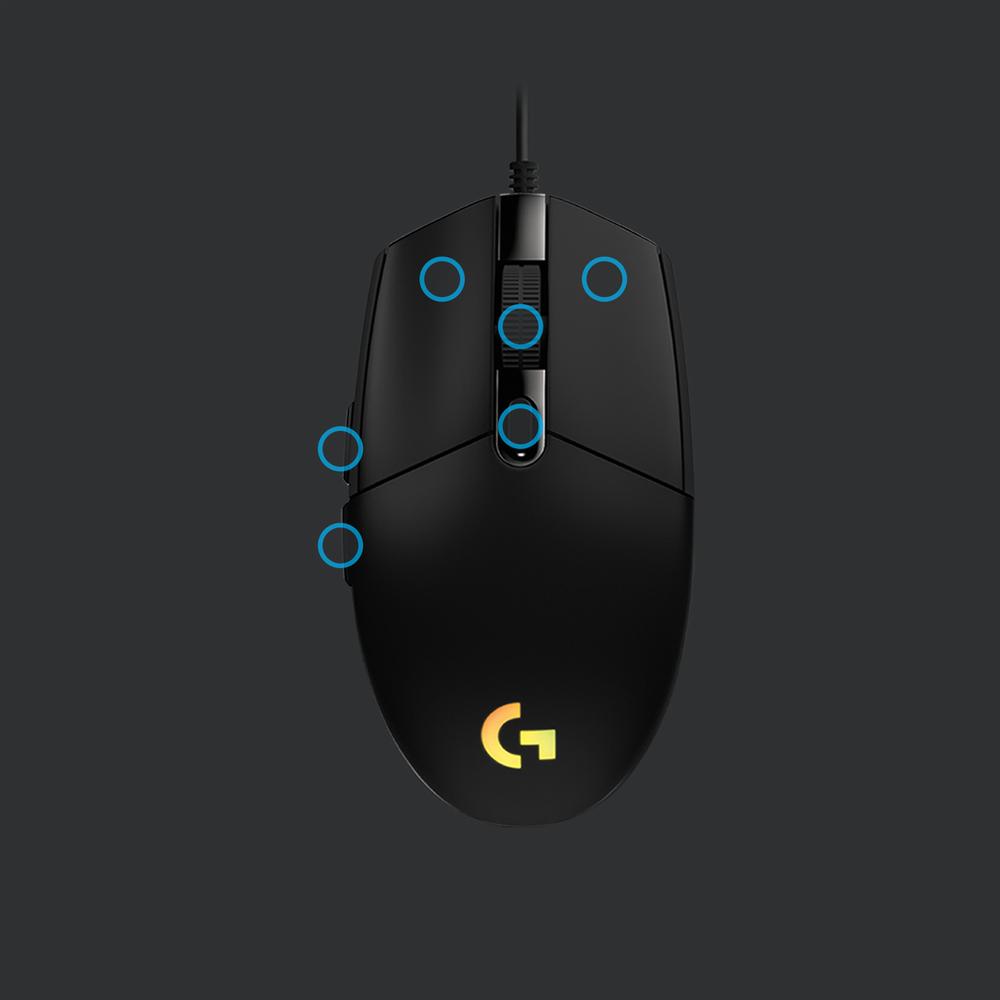Logitech G G203 Lightspeed leikjamús, Svört - image 16 [6f974c35f0]