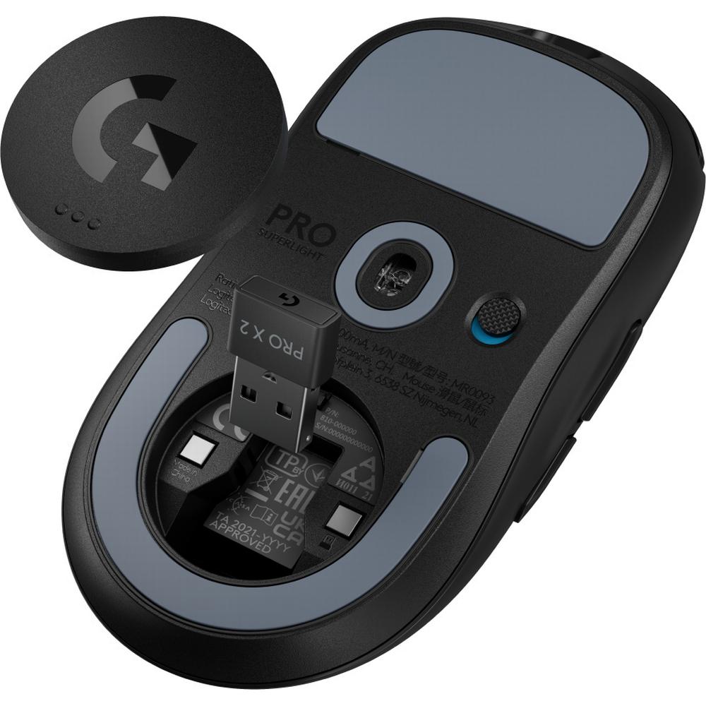 Logitech Pro X Superlight 2 þráðlaus leikjamús, Svört - image 12 [b698b08b60]