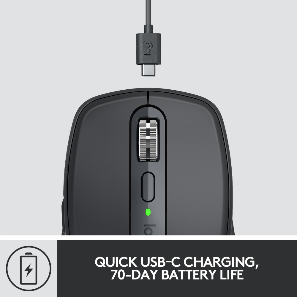 Logitech MX Anywhere 3S þráðlaus fartölvumús, Svört - image 10 [6f2f67cc87]