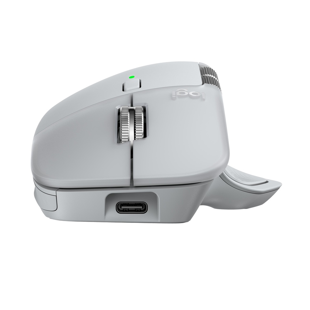 Logitech MX Master 4 Advanced Silent þráðlaus mús, Ljósgrá - image 3 [e5b4167056]