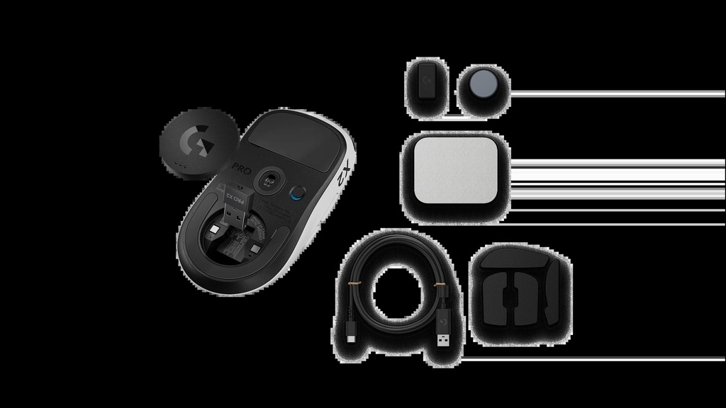 Logitech Pro X2 Superstrike þráðlaus leikjamús, svört - image 7 [7e1a7e88a8]