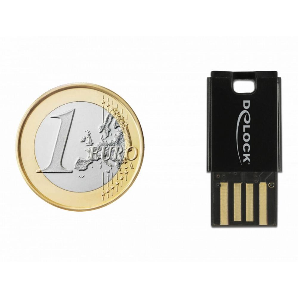 Delock USB 2.0 fyrirferðalítill Micro SD kortalesari, svartur - image 4 [830b1c8163]