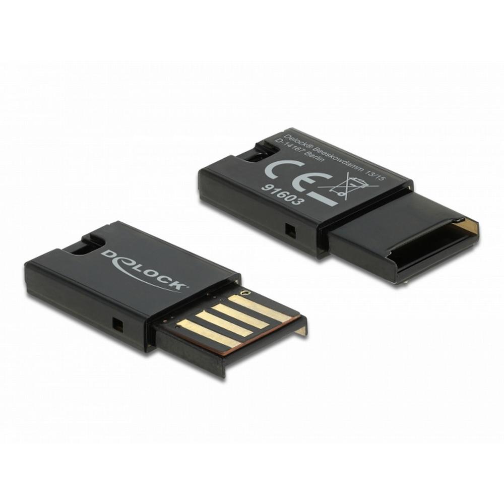Delock USB 2.0 fyrirferðalítill Micro SD kortalesari, svartur - image 5 [ee96ab4f17]