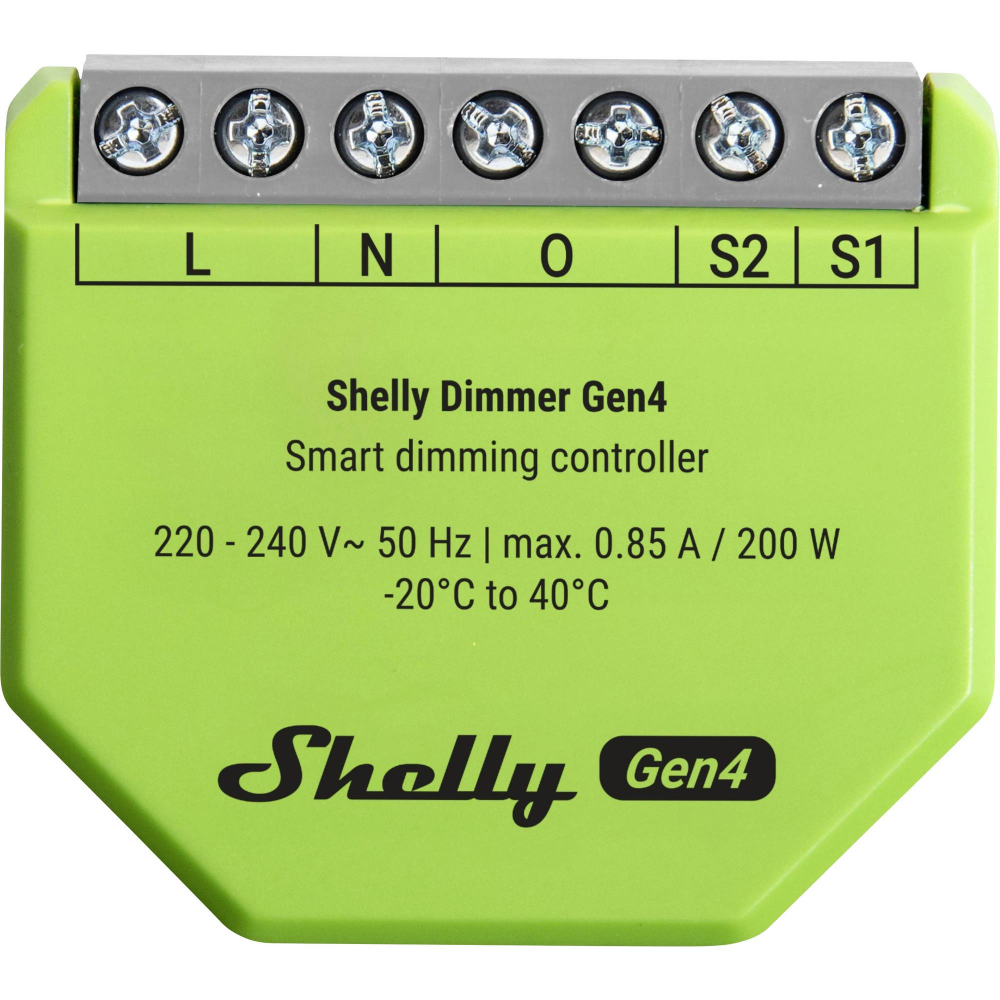 [SHELLY_DIMMER_GEN4] Shelly Dimmer Gen4 Wi-Fi og Bluetooth ljósastýring