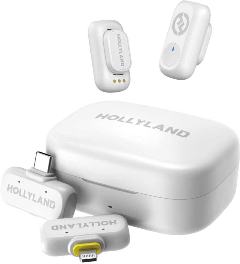 [1300273] Hollyland Lark A1 Combo Apple Lightning/USB-C RX hljóðnemasett fyrir snjallsíma