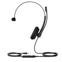 Yealink UH34 Lite USB skrifstofuheyrnartól með hljóðnema, svört