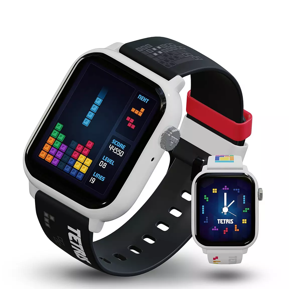 Tetris My Play Watch Retro vatnsvarið leikja úr, svart
